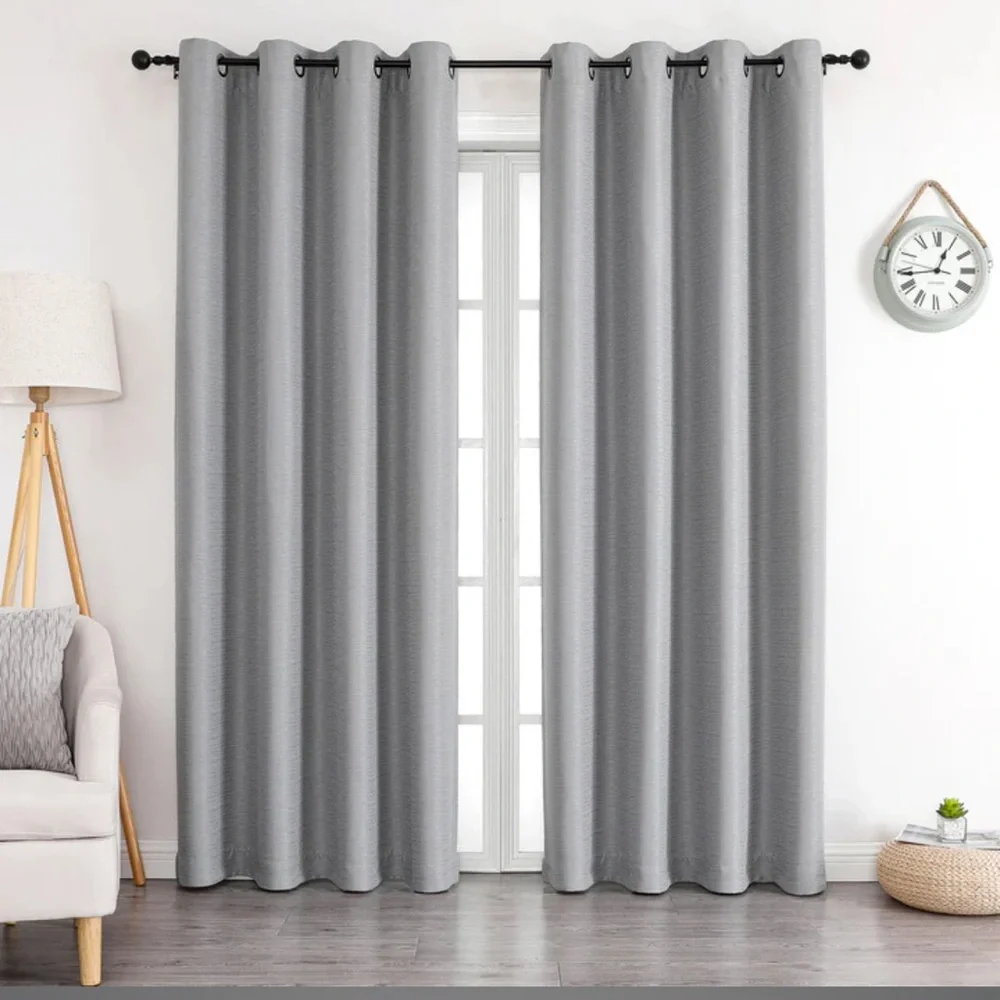 Cream Grommet Blackout Curtains